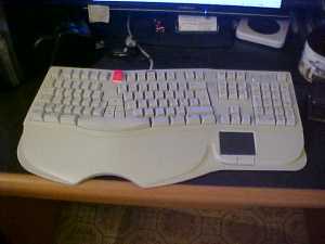 My Cherry ergonomic keyboard