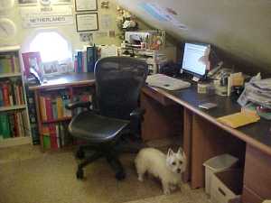 Photo of my ergonomically correct office